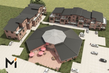 Neubau Penthouse, tolle Architektur mit Fahrstuhl. Klimaneutral u. sicherer Rendite über 20 Jahre, 27245 Barenburg bei Sulingen, Penthousewohnung