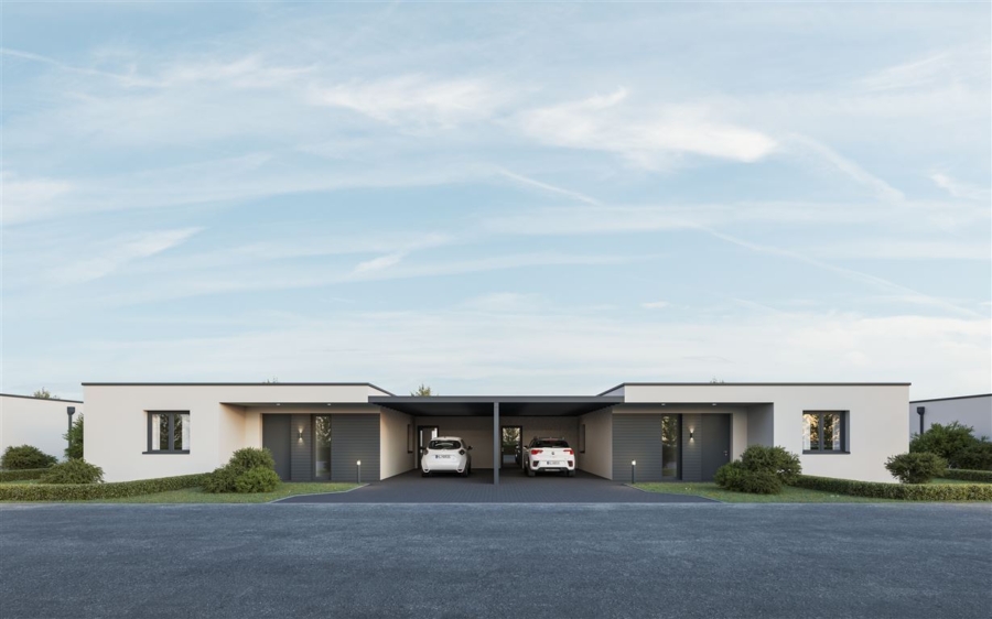 Doppelhaus - Neubau: Doppelhaus im modernen Bungalow Stil, KfW 55, mit Betreuungskonzept möglich